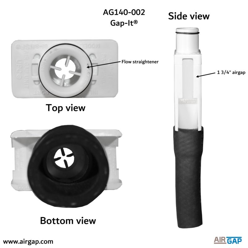 AG140002 GapIt Washing Machine Air Gap Kit HF2 AirGap International