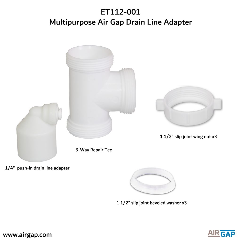 ET112001 Reverse Osmosis Drain Line Adapter with 1/4″ Quick Connect