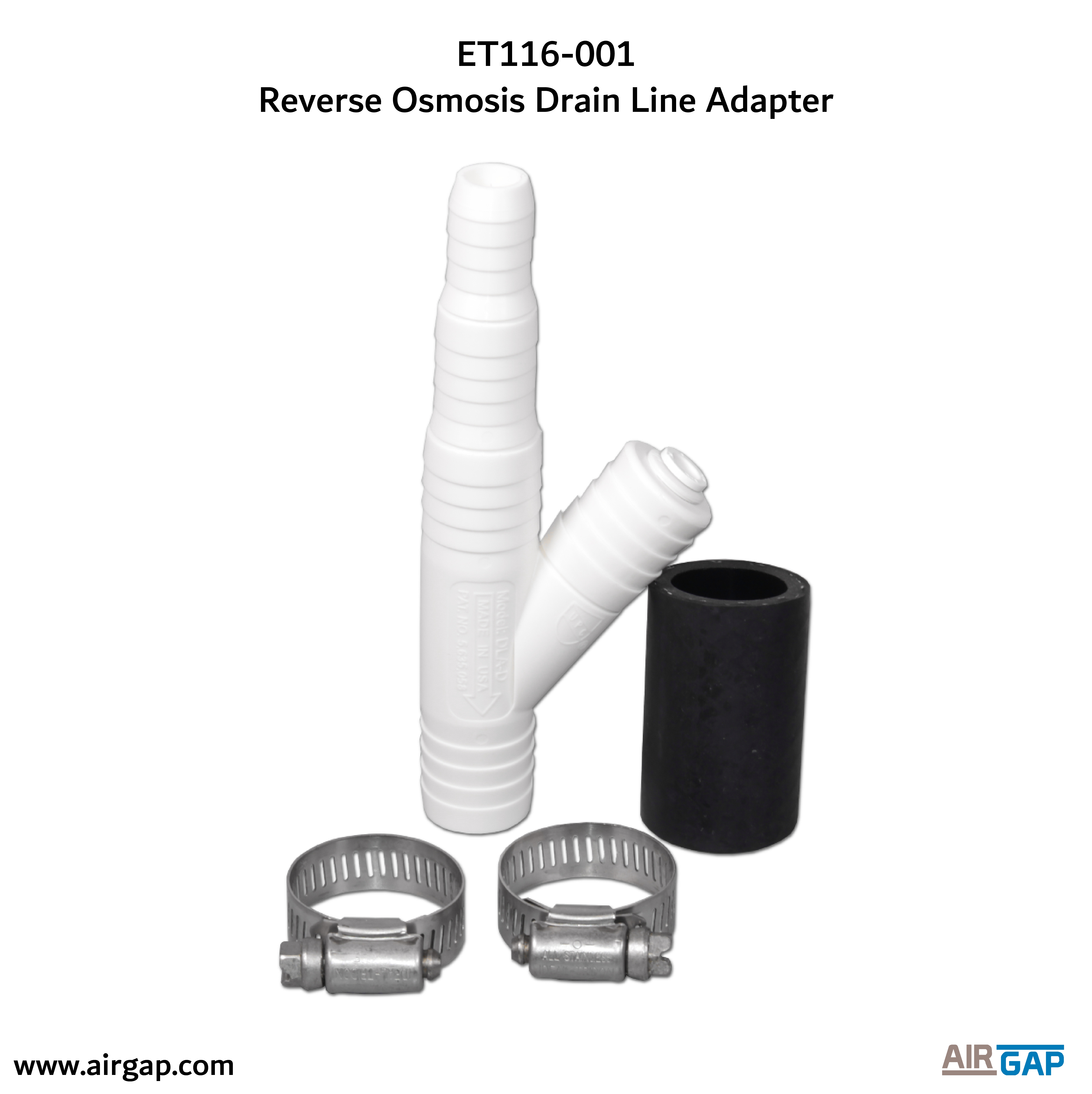 ET116001 Universal Drain Line Adapter with 1/4″ Quick Connect PushIn