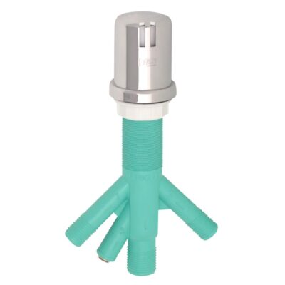 AG200-008 Triple Air Gap for Double Drawer or Two Separate Dishwashers and a Reverse Osmosis Filter with Extra Long Thread